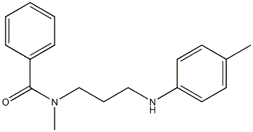 N-Methyl-N-[3-((p-tolyl)amino)propyl]benzamide Struktur