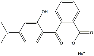 o-[2-Hydroxy-4-(dimethylamino)benzoyl]benzoic acid sodium salt Struktur