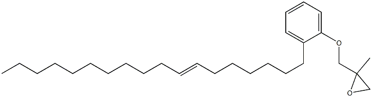 2-(7-Octadecenyl)phenyl 2-methylglycidyl ether Struktur