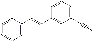 3-[2-(4-Pyridinyl)ethenyl]benzonitrile Struktur