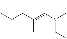 1-(Diethylamino)-2-methyl-1-pentene Struktur