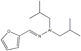 Diisobutyl(2-furylmethyleneamino)aluminum Struktur