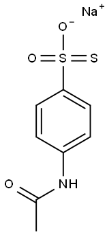 4-Acetylaminobenzenesulfonothioic acid sodium salt Struktur