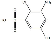 3-Amino-2-chloro-5-hydroxybenzenesulfonic acid Struktur