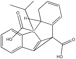 4b,8b,8c,8e-Tetrahydrodibenzo[a,f]cyclopropa[cd]pentalene-8b,8e-dicarboxylic acid 8b-isopropyl ester Struktur