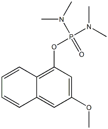 Di(dimethylamino)phosphinic acid (3-methoxynaphthalen-1-yl) ester Struktur