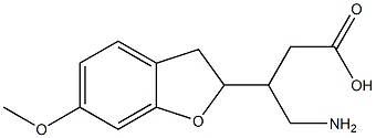 4-Amino-3-[(2,3-dihydro-6-methoxybenzofuran)-2-yl]butyric acid Struktur