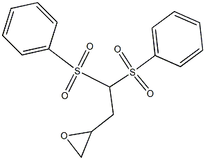 2-[2,2-Bis(phenylsulfonyl)ethyl]-oxirane Struktur