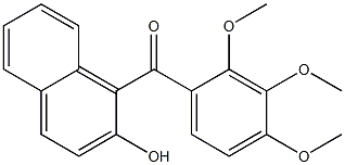 1-(2,3,4-Trimethoxybenzoyl)-2-naphthol Struktur