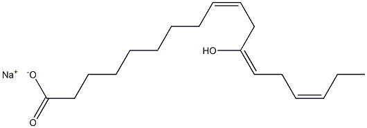 12-Hydroxylinoleic acid sodium salt Struktur