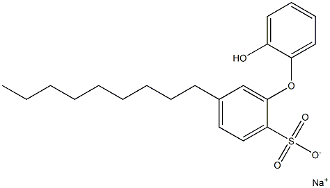 2'-Hydroxy-5-nonyl[oxybisbenzene]-2-sulfonic acid sodium salt Struktur