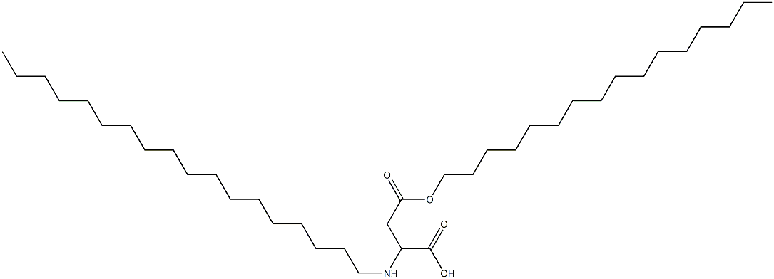 2-Octadecylamino-3-(hexadecyloxycarbonyl)propionic acid Struktur