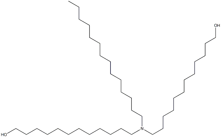 12,12'-(Tetradecylimino)bis(1-dodecanol) Struktur