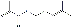 2-Methylisocrotonic acid 4-methyl-3-pentenyl ester Struktur