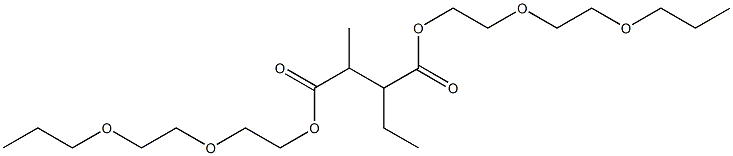 Pentane-2,3-dicarboxylic acid bis[2-(2-propoxyethoxy)ethyl] ester Struktur