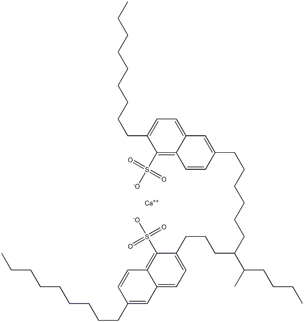 Bis(2,6-dinonyl-1-naphthalenesulfonic acid)calcium salt Struktur