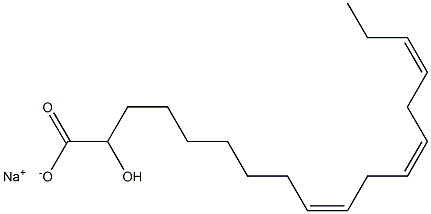 2-Hydroxylinoleic acid sodium salt Struktur