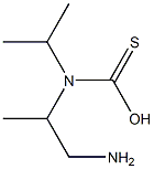 N-(2-Amino-1-methylethyl)-N-isopropyl(thiocarbamic acid) Struktur