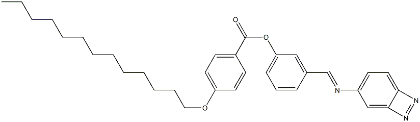 4-(Tridecyloxy)benzoic acid 3-[(azobenzen-4-yl)iminomethyl]phenyl ester Struktur