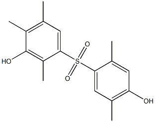 3,4'-Dihydroxy-2,2',4,5,5'-pentamethyl[sulfonylbisbenzene] Struktur