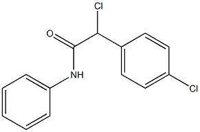 N-Phenyl-2-(4-chlorophenyl)-2-chloroacetamide Struktur