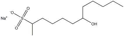 7-Hydroxydodecane-2-sulfonic acid sodium salt Struktur