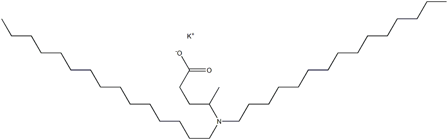 4-(Dipentadecylamino)valeric acid potassium salt Struktur