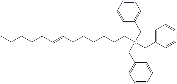 (7-Tridecenyl)tribenzylaminium Struktur