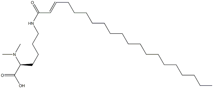 N6-(2-Icosenoyl)-N2,N2-dimethyllysine Struktur