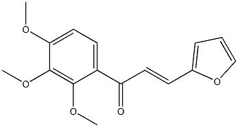 (E)-1-(2,3,4-Trimethoxyphenyl)-3-(2-furyl)-2-propen-1-one Struktur