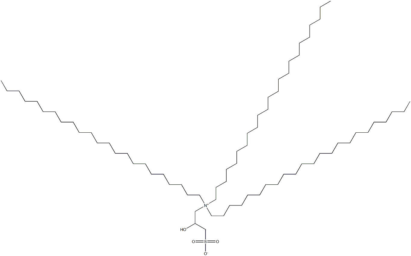 N,N-Ditricosyl-N-(2-hydroxy-3-sulfonatopropyl)-1-tricosanaminium Struktur