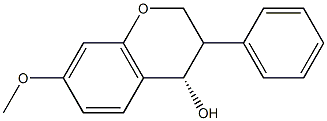 (4S)-7-Methoxy-3-phenylchroman-4-ol Struktur