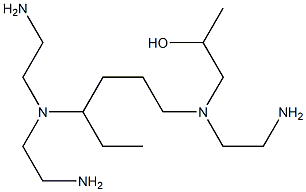 1-[N-(2-Aminoethyl)-N-[4-[bis(2-aminoethyl)amino]hexyl]amino]-2-propanol Struktur