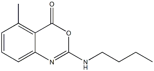 2-Butylamino-5-methyl-4H-3,1-benzoxazin-4-one Struktur