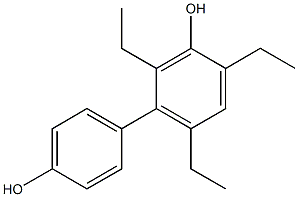 2,4,6-Triethyl-1,1'-biphenyl-3,4'-diol Struktur