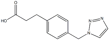 4-[(1H-1,2,3-Triazol-1-yl)methyl]benzenepropionic acid Struktur