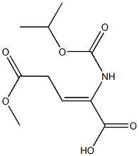 2-[[(Isopropyloxy)carbonyl]amino]-2-pentenedioic acid 5-methyl ester Struktur