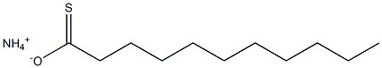 3-Octylthiopropanoic acid ammonium salt Struktur