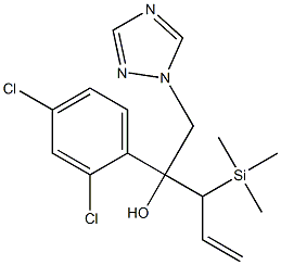 1-(2,4-Dichlorophenyl)-1-[1-(trimethylsilyl)-2-propenyl]-2-(1H-1,2,4-triazol-1-yl)ethanol Struktur