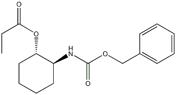 (1S,2S)-2-(Benzyloxycarbonylamino)cyclohexanol propionate Struktur