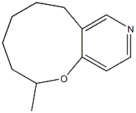 6-Methyl-5,6,7,8,10,11-hexahydro-2-aza-5-oxa-9H-benzocyclononene Struktur