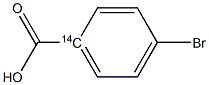 4-Bromobenzene(14C)carboxylic acid Struktur