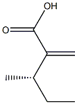 [S,(+)]-3-Methyl-2-methylenevaleric acid Struktur