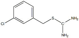 Diamino[(3-chlorophenylmethyl)thio]methylium Struktur