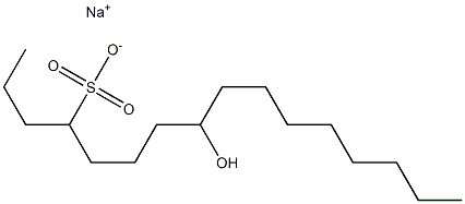 8-Hydroxyhexadecane-4-sulfonic acid sodium salt Struktur