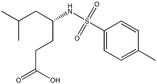 [R,(-)]-6-Methyl-4-(p-tolylsulfonylamino)heptanoic acid Struktur