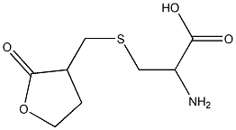 2-Amino-3-[[[(2-oxotetrahydrofuran)-3-yl]methyl]thio]propanoic acid Struktur