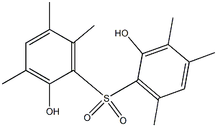 2,2'-Dihydroxy-3,3',4',5,6,6'-hexamethyl[sulfonylbisbenzene] Struktur