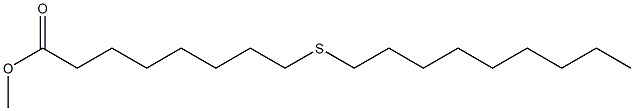 9-Thiastearic acid methyl ester Struktur