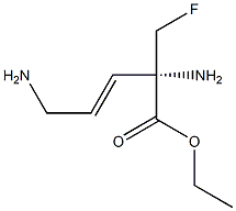 (S)-2,5-Diamino-2-(fluoromethyl)-3-pentenoic acid ethyl ester Struktur